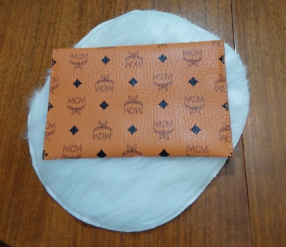 MCM Cognac Monogram Clutch - Picture 3 of 6